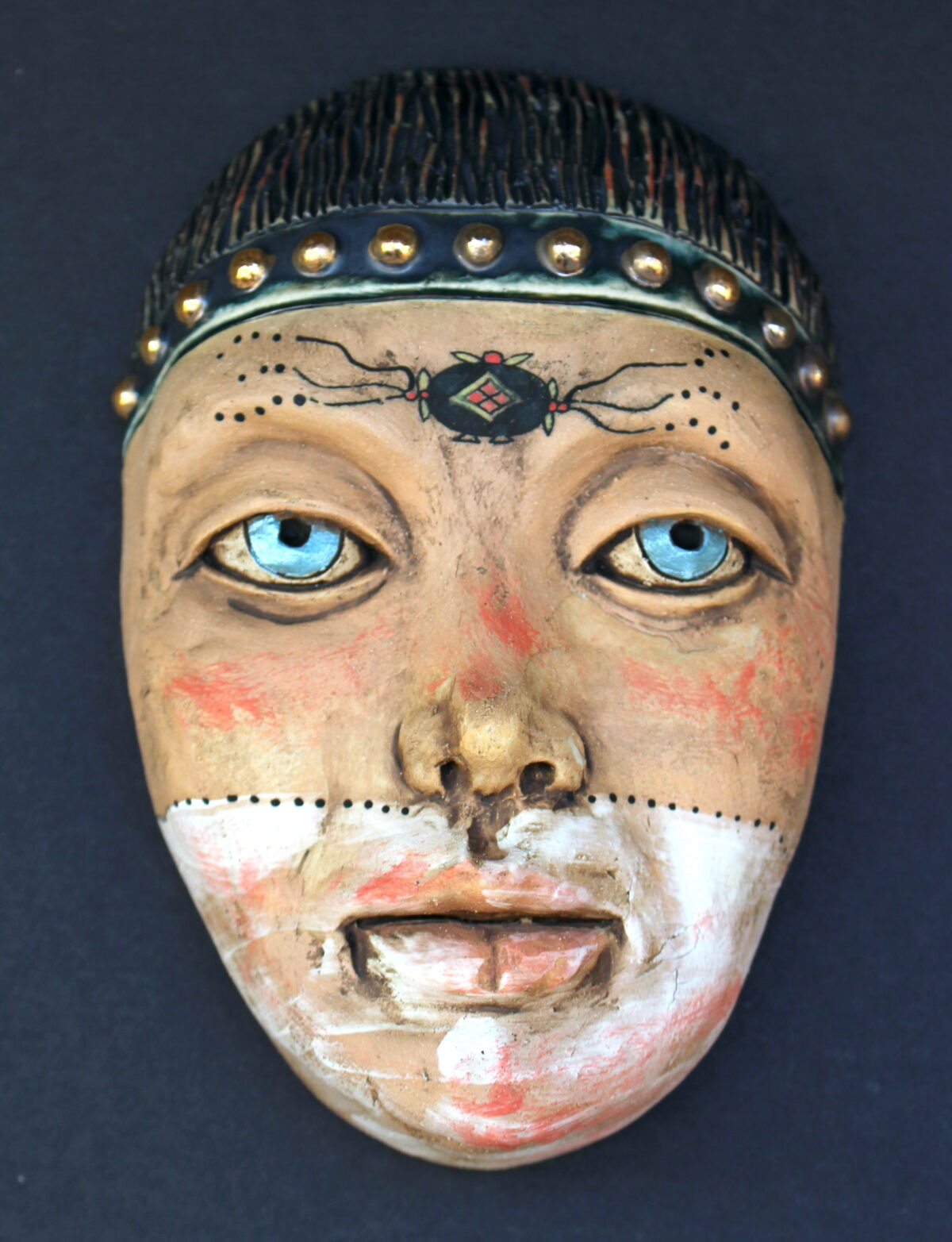 Face #95 Ceramic Wall Hanging